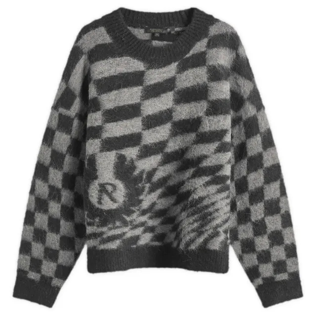 Represent Men's x Belstaff Checkerboard Knit Sweater Shadow