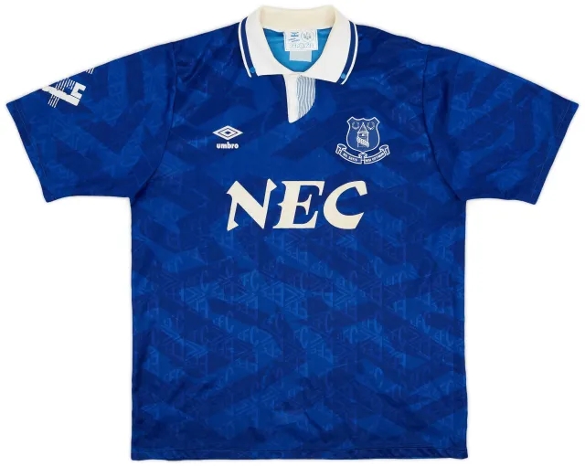 Umbro 1991-93 Everton Home Shirt - 5/10 - (XL)