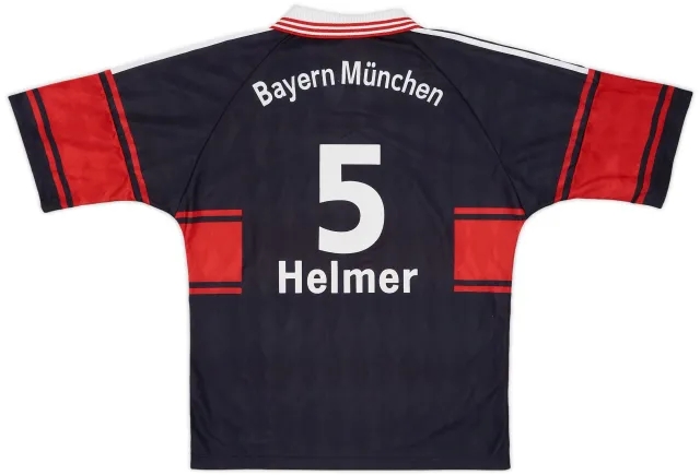 adidas 1997-99 Bayern Munich Home Shirt Helmer #5 - 9/10 - (M)