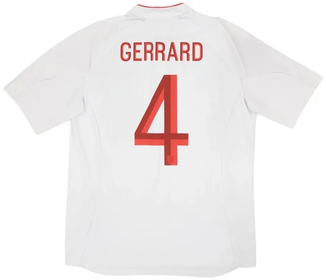 Umbro 2012-13 England Home Shirt Gerrard #4 - 5/10 - (L)