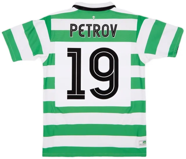 Umbro 2004-05 Celtic Home Shirt Petrov #19 - 9/10 - (S)
