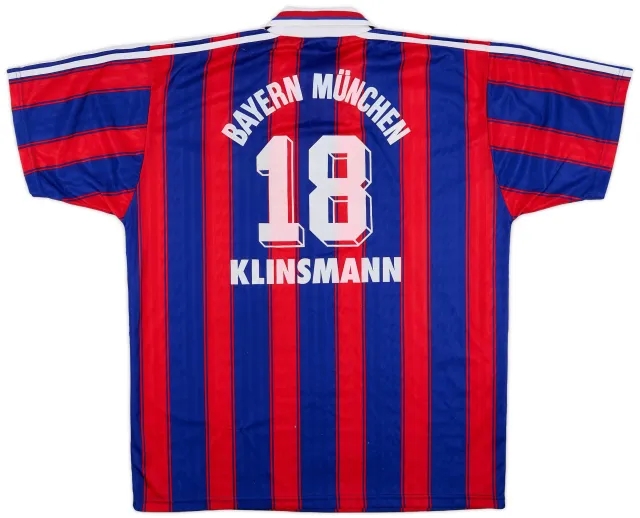 adidas 1995-97 Bayern Munich Home Shirt Klinsmann #18 - 6/10 - (XL)