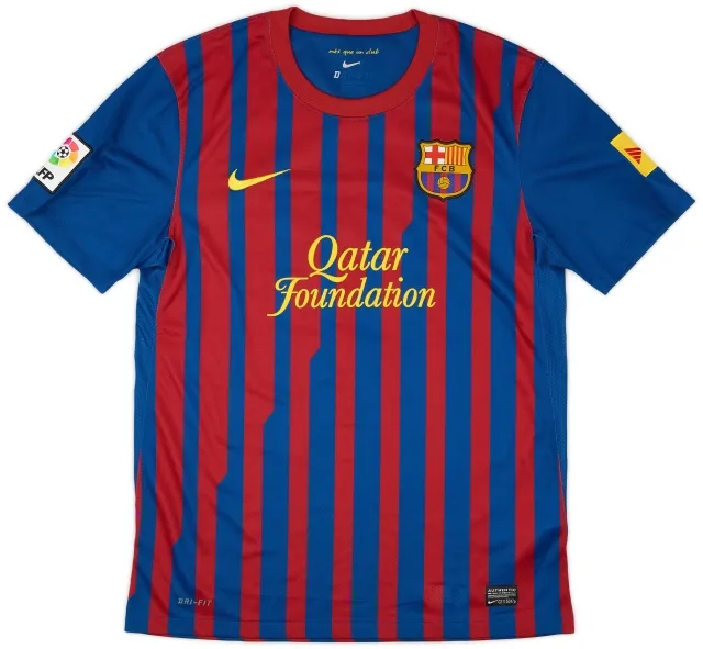 Nike 2011-12 Barcelona Home Shirt #7 - 8/10 - (M)