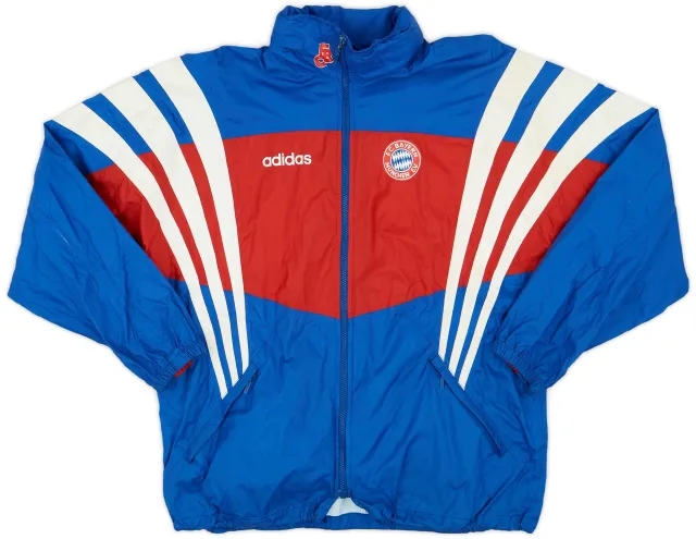1995-96 Bayern Munich adidas Hooded Rain Jacket - 6/10 - (M/L)