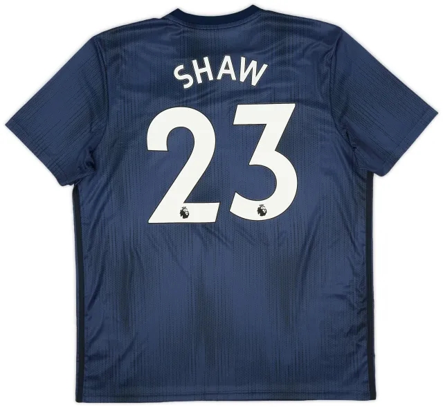 adidas 2018-19 Manchester United Third Shirt Shaw #23 - 9/10 - (XL)