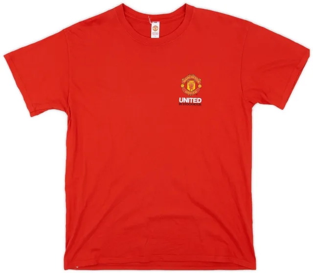 T-Shirts 2013 Manchester United Stockholm Leisure Tee - 8/10 - (L)