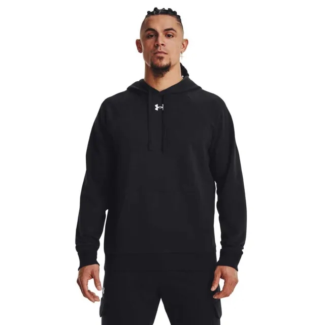Men's  Under Armour  Rival Fleece Hoodie Black / White 3XL