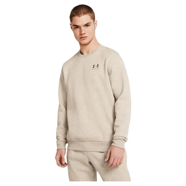 Men's  Under Armour  Icon Fleece Crew Timberwolf Taupe Light Hthr / Timberwolf Taupe XXL