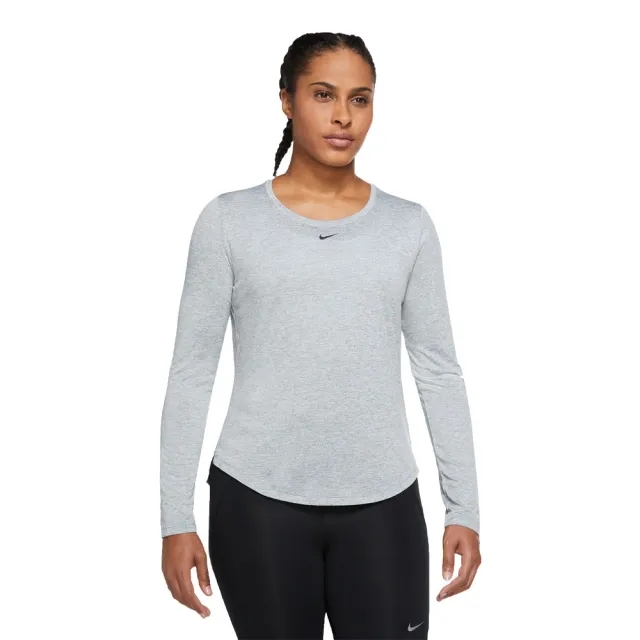 Nike Dri-Fit One Standard Fit Long Sleeve Women - Grey, Black