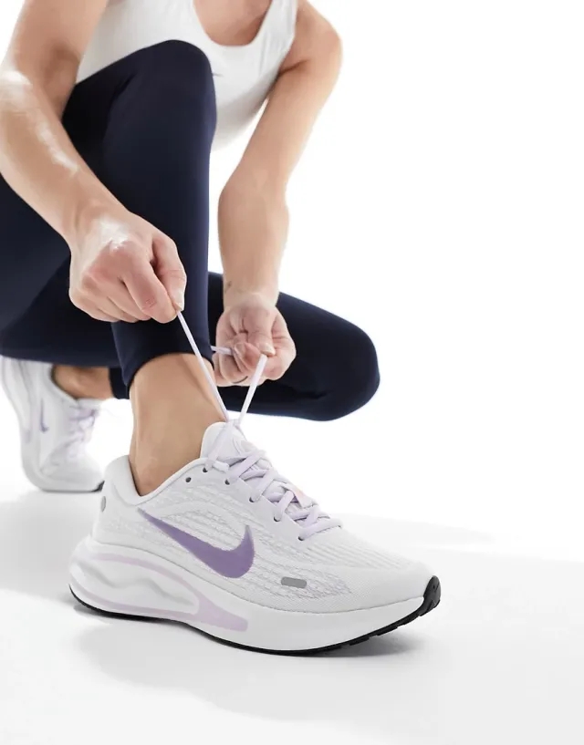 Nike Running Journey Run Trainers In Lilac And White-Purple