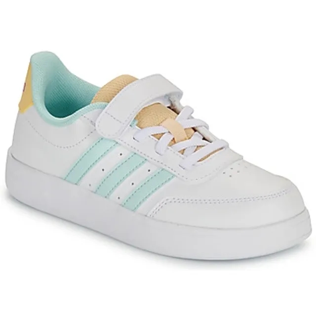 adidas  BREAKNET 2.0 EL C  girls's Children's Shoes (Trainers) in White