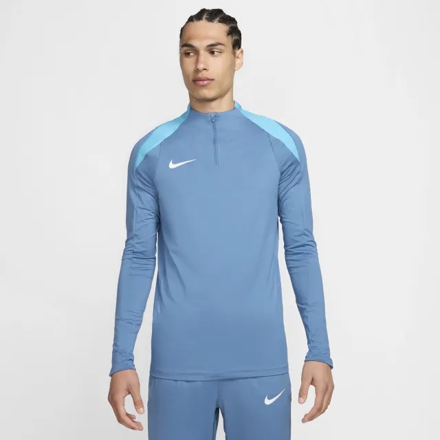 Nike Strike Men's Dri-FIT Football 1/2-Zip Drill Top - Blue - Polyester/Elastane