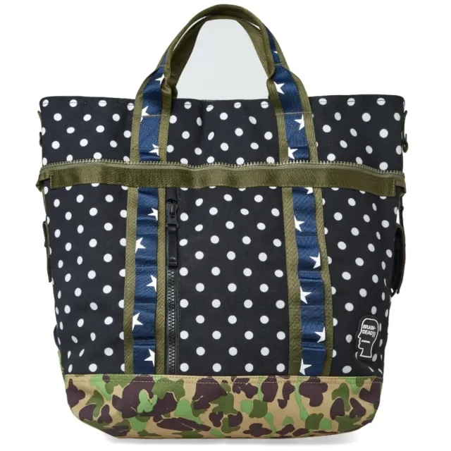 Converse Men's x Brain Dead Convertible Utility Duffel Black/Warm Grey/Field Surplus