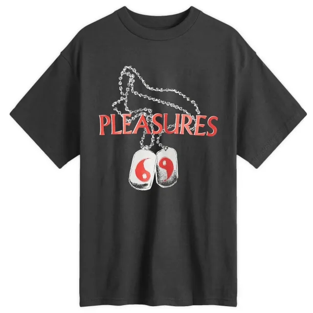 Pleasures Men's Dog Tags T-Shirt Black