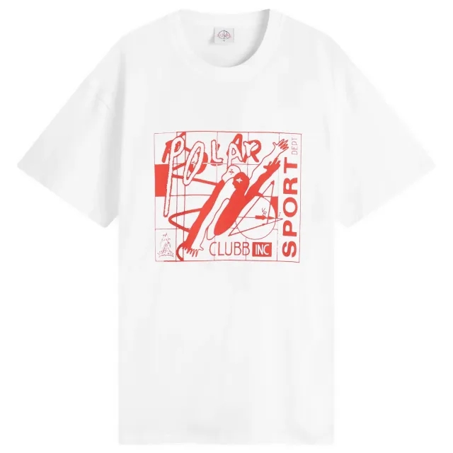 Polar Skate Co. Men's Clubb Inc T-Shirt White