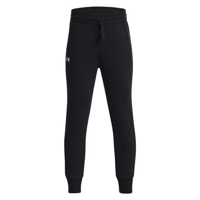 Girls'  Under Armour  Rival Fleece Joggers Black / White YXS (48 - 50 in)