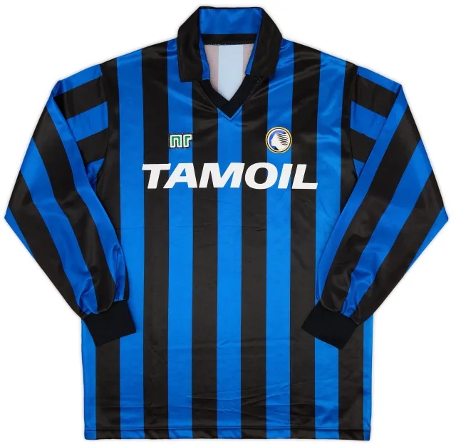 Ennerre 1990-91 Atalanta Home L/S Shirt - 8/10 - (XL)