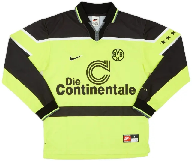 Nike 1997-98 Borussia Dortmund Home L/S Shirt - 9/10 - (S)