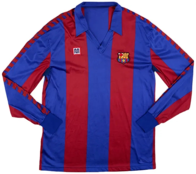 Meyba 1984-89 Barcelona Home L/S Shirt - 10/10 - (XL)