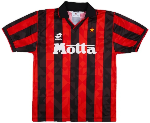 Lotto 1993-94 AC Milan Home Shirt - 8/10 - (L)