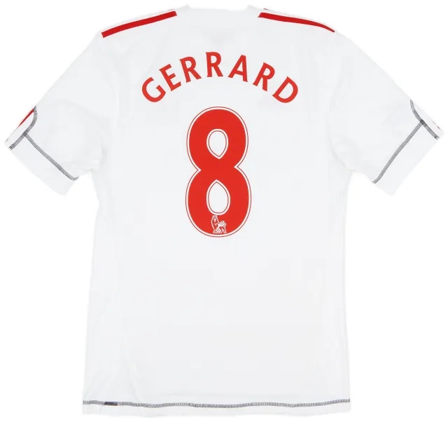adidas 2009-10 Liverpool Third Shirt Gerrard #8 - 9/10 - (S)