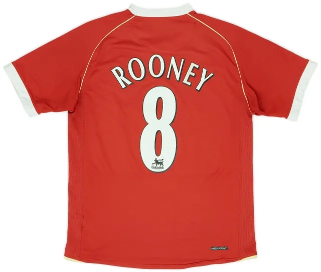 Nike 2006-07 Manchester United Home Shirt - 6/10 - (L.Boys)