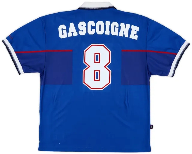 Nike 1997-99 Rangers Home Shirt Gascoigne #8 - 8/10 - (XL)