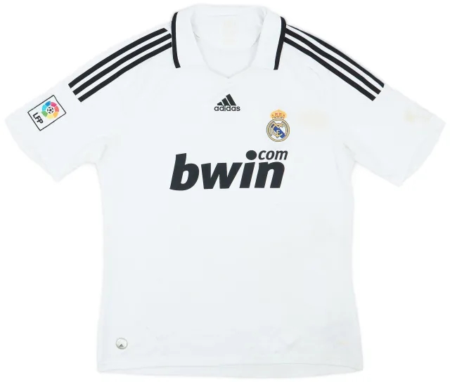 adidas 2008-09 Real Madrid Home Shirt - 5/10 - (L)