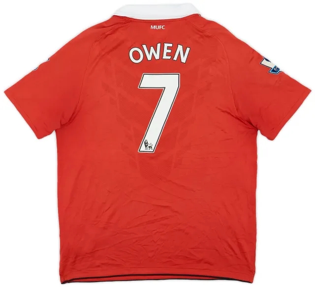 Nike 2010-11 Manchester United Home Shirt Owen #7 - 5/10 - (L)