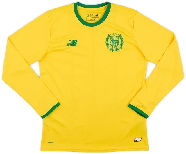 NewBalance 2018-19 Nantes Home L/S Shirt - 7/10 - (XL.Boys)