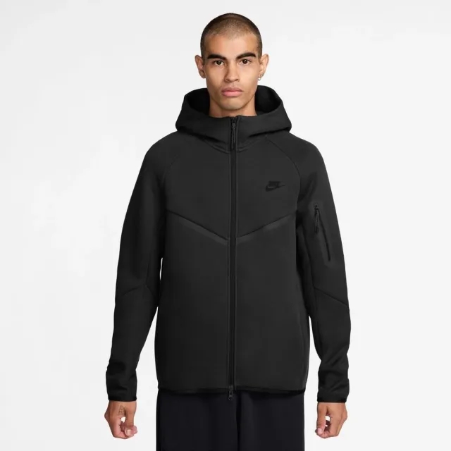 Nike Hoodie Tech Fleece 24 Fz Windrunner - ['Black']