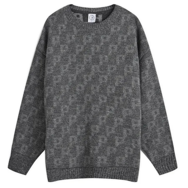 Champion Polar Skate Co. Men's George P Pattern Knit Grey
