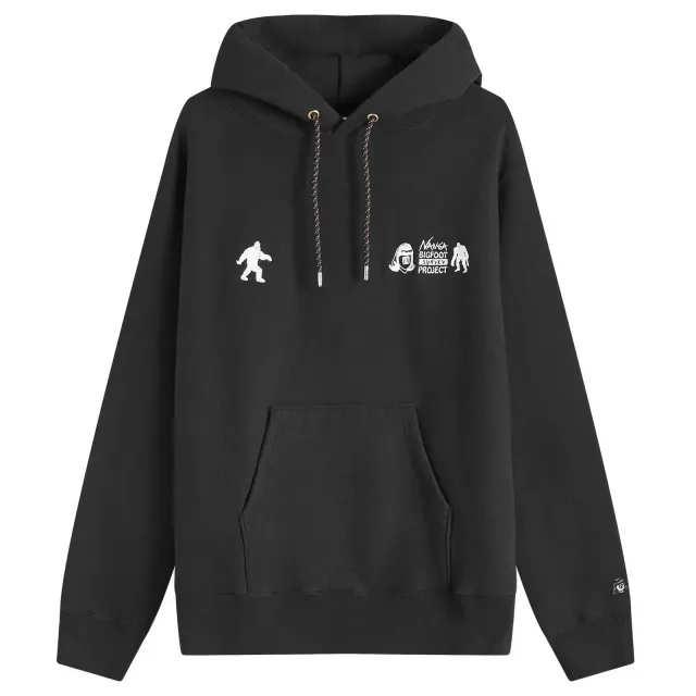 Nanga Men's x Tacoma Fuji Records Logo Hoodie Black