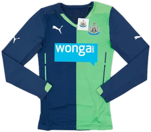 Puma 2014-15 Newcastle Player Issue ACTV Fit Third L/S Shirt (L)