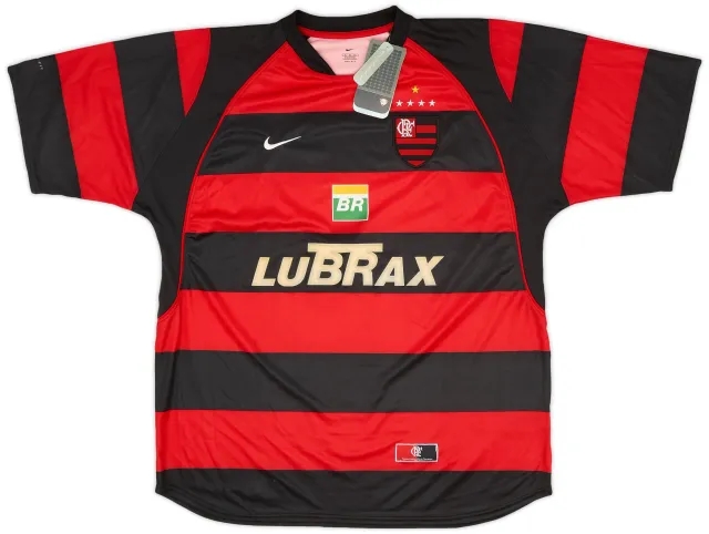 Nike 2002-04 Flamengo Home Shirt #10 (XL)