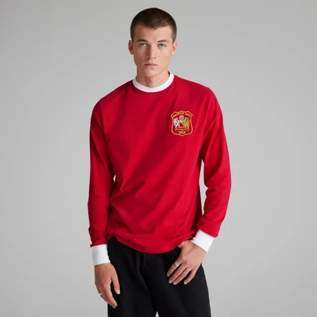 Different Gravy Manchester United 1963 Retro FA Cup Final Shirt Red