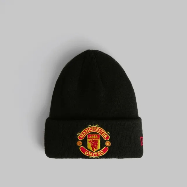 new era Manchester United Black Kids Cuff Beanie