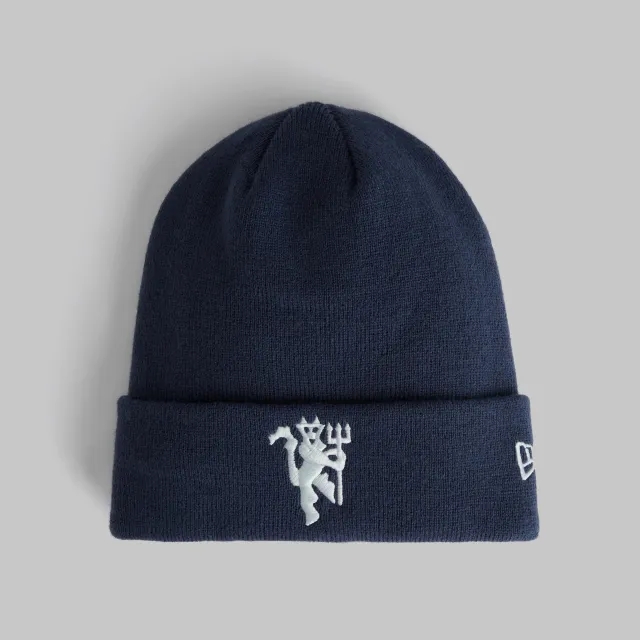 Manchester United x New Era Devil Emblem Cuff Beanie Navy