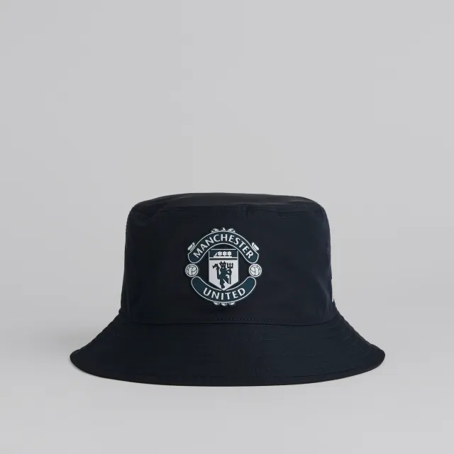 Manchester United x New Era Rubber Woven Bucket Hat Navy