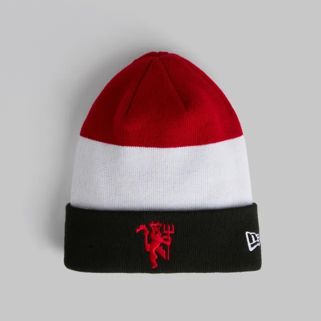 Manchester United x New Era Fan Flag Cuff Beanie Red