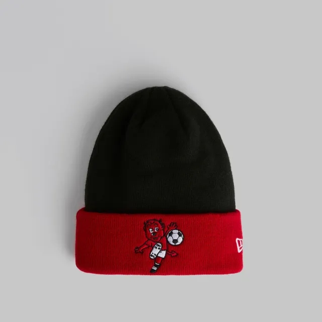 Manchester United x New Era Kids Fred the Red Cuff Beanie Black