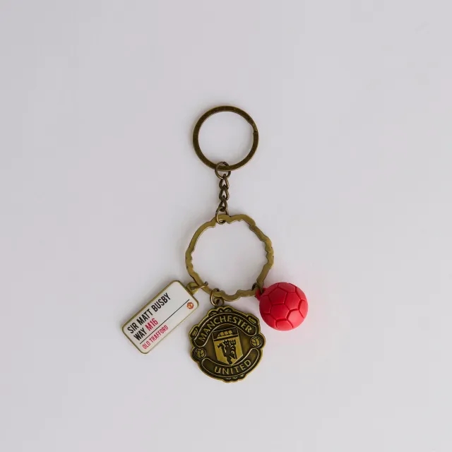 FOCO Manchester United Crest Charm Keyring Multi