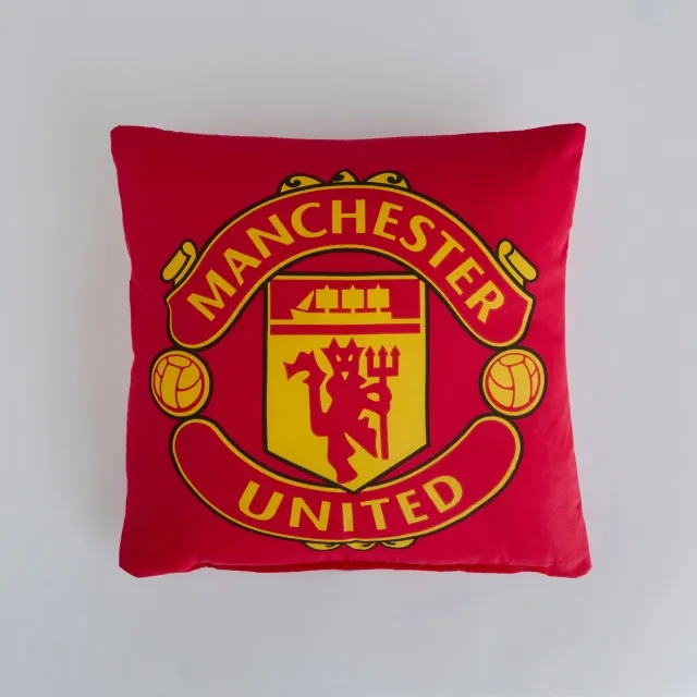 FOCO Manchester United Crest Cushion Red