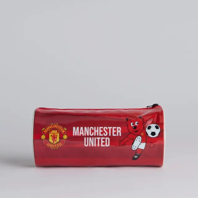 FOCO Manchester United Fred the Red Barrel Pencil Case Red