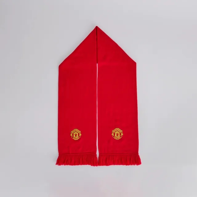 Fan Base Manchester United Embroidered Crest Scarf Red