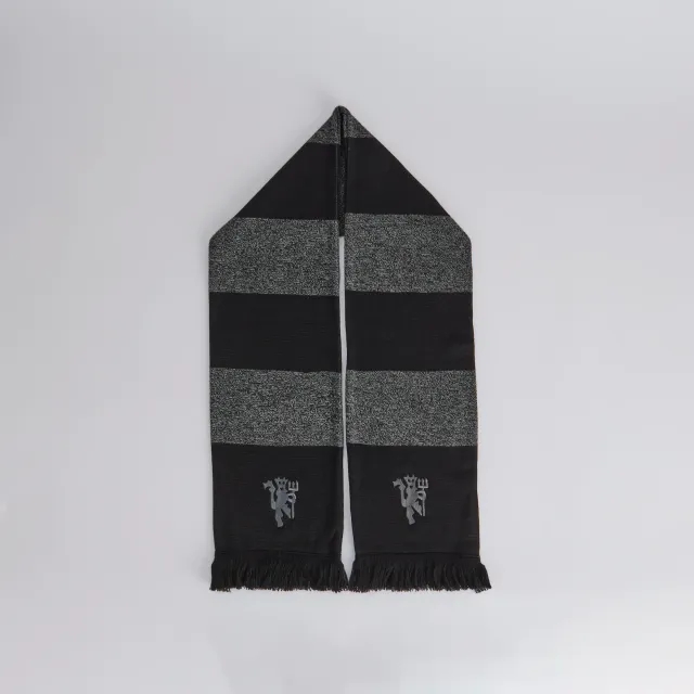 Fan Base Manchester United Embroidered Devil Scarf Grey