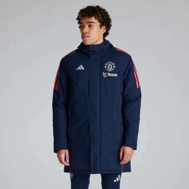 adidas Manchester United Tiro 24 Stadium Parka Navy