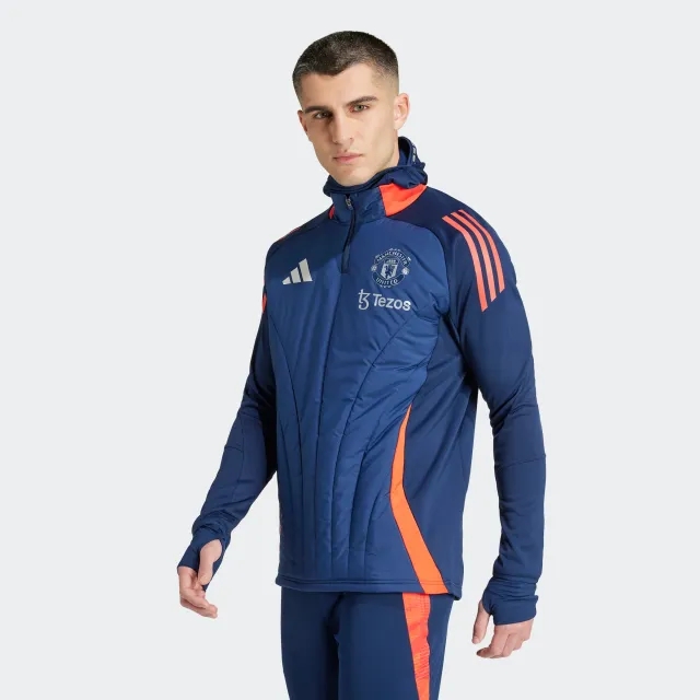adidas Manchester United Tiro 24 Winterised Top Blue