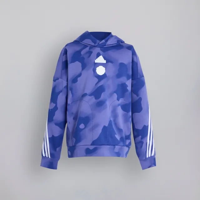 Manchester United x adidas Kids Future Icons Camo Print Hoodie Blue