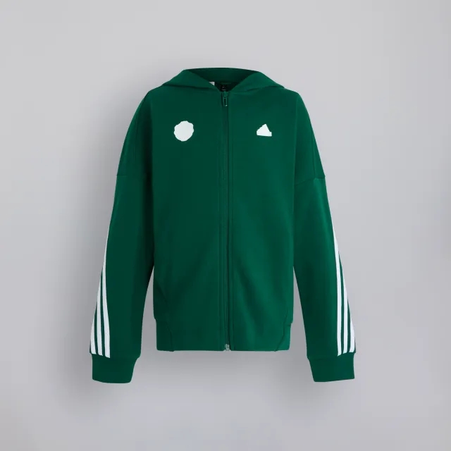 Manchester United x adidas Kids Future Icons 3-Stripes Full Zip Track Top Green